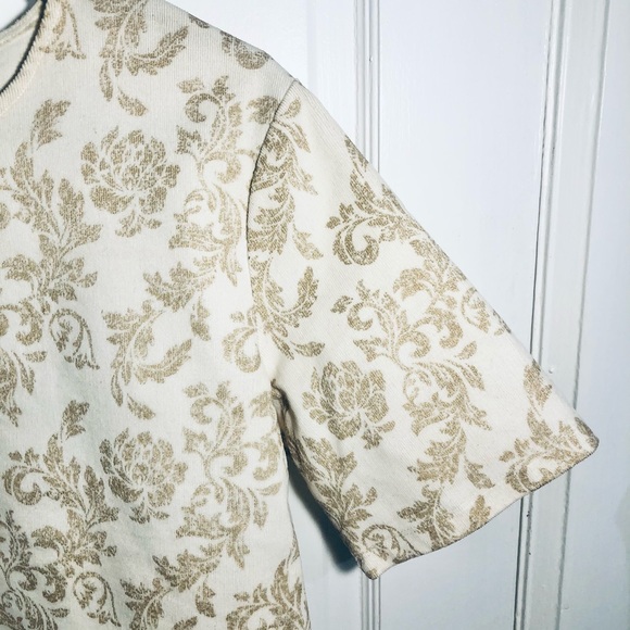 [ATHENA MARIE] Vintage Corduroy Gold-White Top - Picture 3 of 6